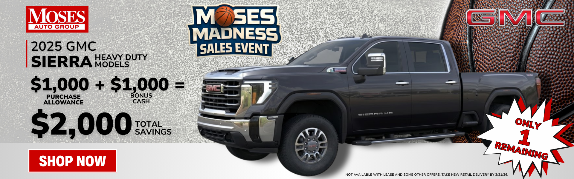 2025 Sierra HD March Offer