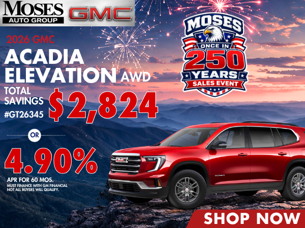 2026 GMC Acadia Elevation