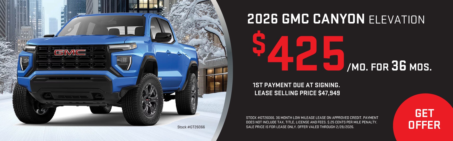 2026 Canyon Elevation February Offer