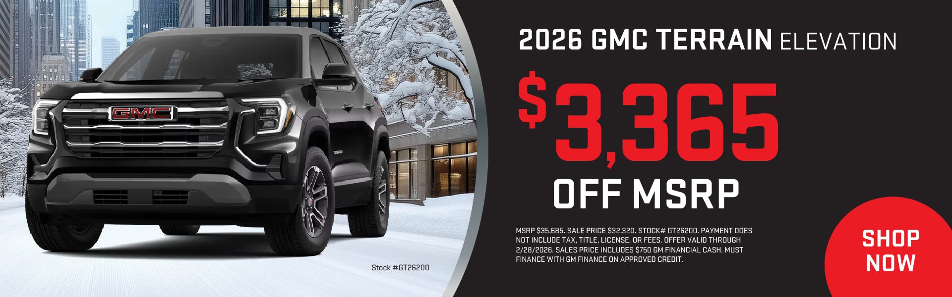 2026 Terrain Elevation February Offer