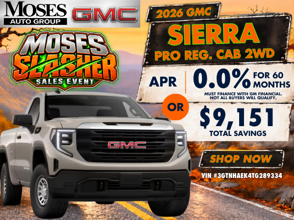 2026 GMC Sierra Pro Regular Cab 2WD
