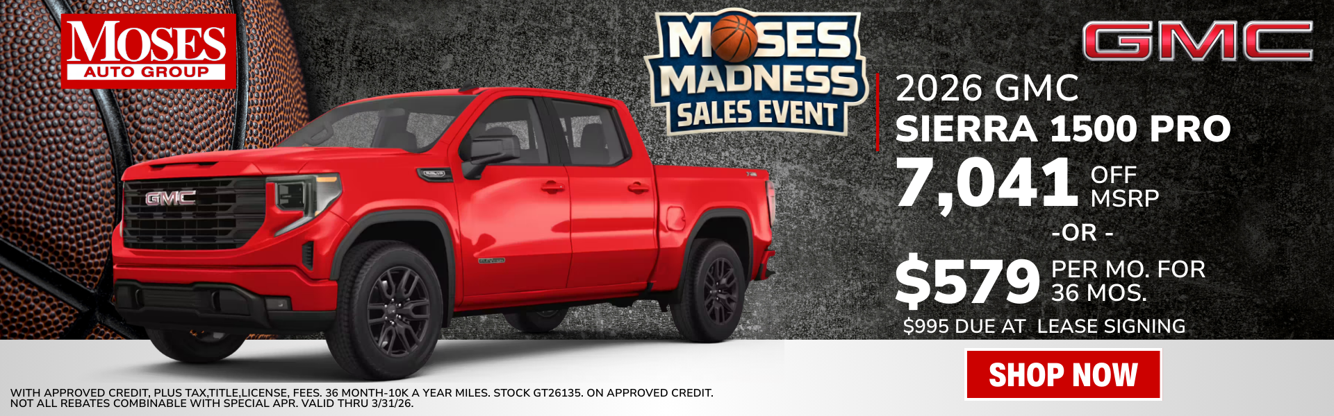 2026 Sierra 1500 Pro March Offer