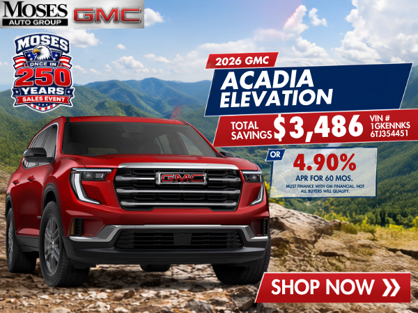 2026 GMC Acadia Elevation