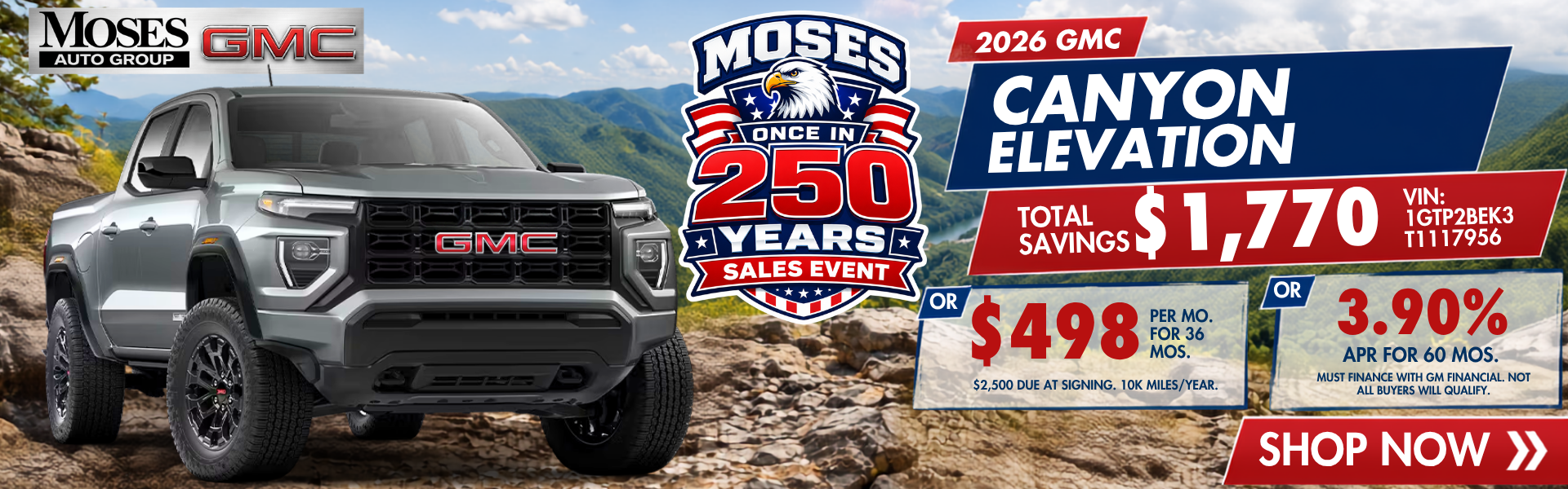 2026 GMC Canyon Elevation