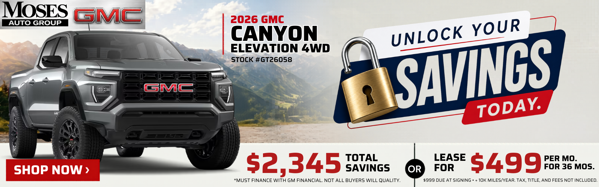 2026 GMC Canyon