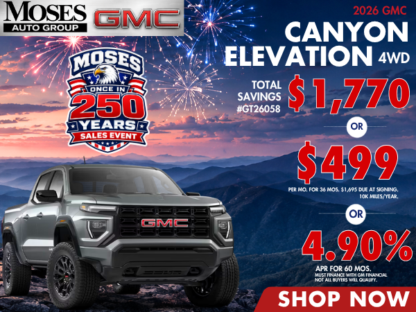 2026 GMC Canyon Elevation